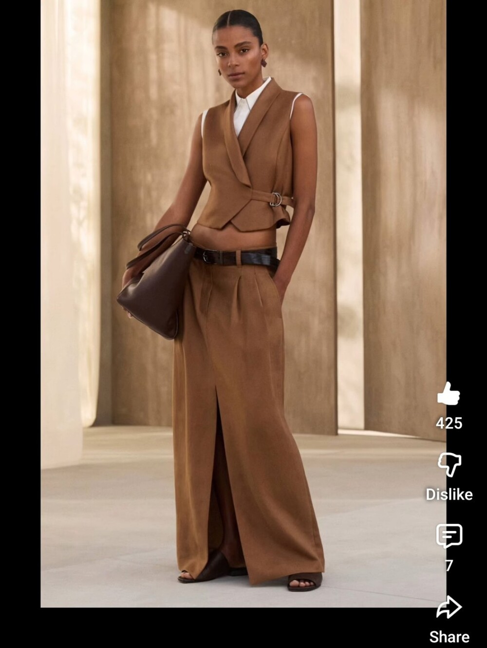 Jones New York Olive Wrap Sleeveless Blouse